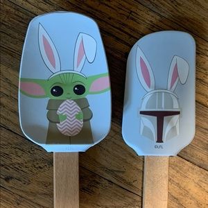 Disney Star Wars The Mandalorian Easter Silicone Spatula And Spoon Set